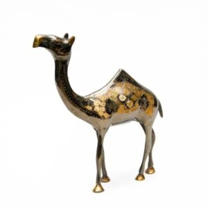 Handmade Brass Camel Figurine (20cm) – Stunning Home Decor & Collectible Craft