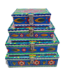 Chamakpatti Box Set (4-Pcs) – Handcrafted Traditional Storage with Vibrant Designs - Image 7
