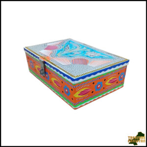 Chamakpatti Box: Real Truck Art Design for Storage and Decoration (W-25, H-17 cm)