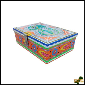 Chamakpatti Box: Real Truck Art Design for Storage and Decoration (W-20, H-14 cm)