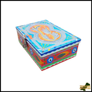 Chamakpatti Box: Real Truck Art Design for Storage and Decoration (W-20, H-14 cm)