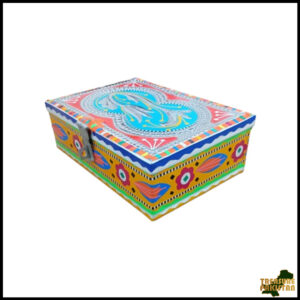 Chamakpatti Box: Real Truck Art Design for Storage and Decoration (W-20, H-14 cm)