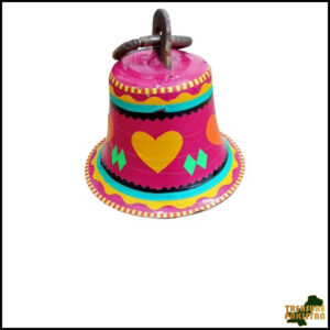 Handcrafted Chamakpatti Decorative Bell – Colorful Design for Home & Garden Décor, Traditional Pakistani Art