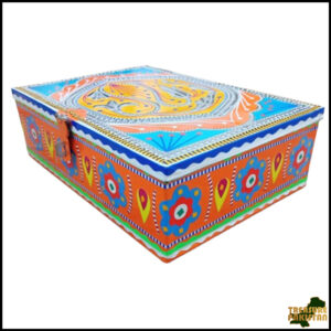 Chamakpatti Box: Real Truck Art Design for Storage and Decoration (W-27, H-19 cm)