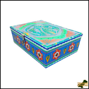 Chamakpatti Box: Real Truck Art Design for Storage and Decoration (W-27, H-19 cm)