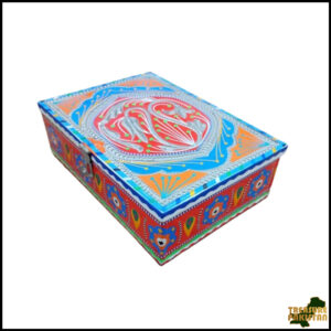 Chamakpatti Box: Real Truck Art Design for Storage and Decoration (W-27, H-19 cm)