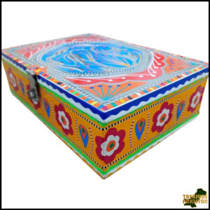 Chamakpatti Box: Real Truck Art Design for Storage and Decoration (W-27, H-19 cm)