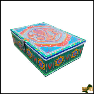 Chamakpatti Box: Real Truck Art Design for Storage and Decoration (W-27, H-19 cm)