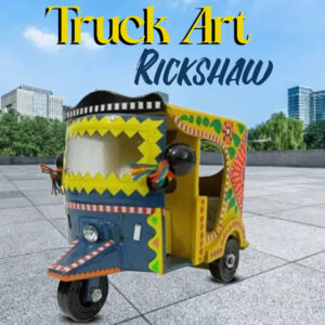 Truck Art Rickshaw (W-10cm:H-9cm)