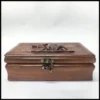 "Elegant Wooden Jewelry Box with Elephant Design – Timeless Craftsmanship" 20 x 13cm - Image 3