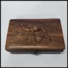 "Elegant Wooden Jewelry Box with Camel Design – Timeless Craftsmanship" 20 x 13cm - Image 4
