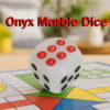 Premium Onyx Marble Dice – Handcrafted Luxury Gaming Set