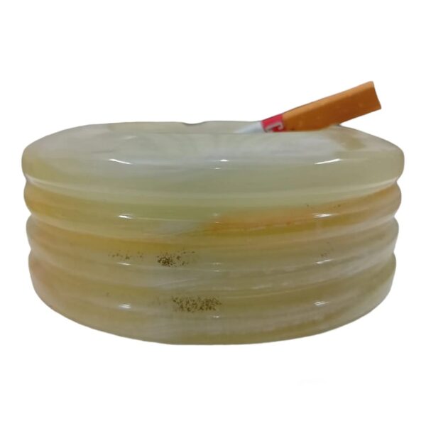 Onyx Ashtray Tukri Work Size 10 cm - Image 2