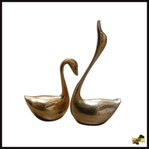 Brass Golden Duck Pair (Size: 20 cm)