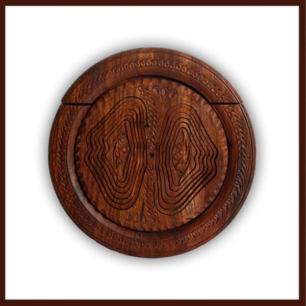 Carved Wooden Fruit Tray - Image 4