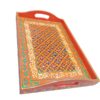 Bundi Work Tray/Pakistani Hand Painted Tray/Homedeccor (Size: L: 45cm, W: 30cm) - Image 4
