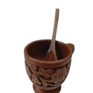 Wooden Tea Kettle with 5 cups