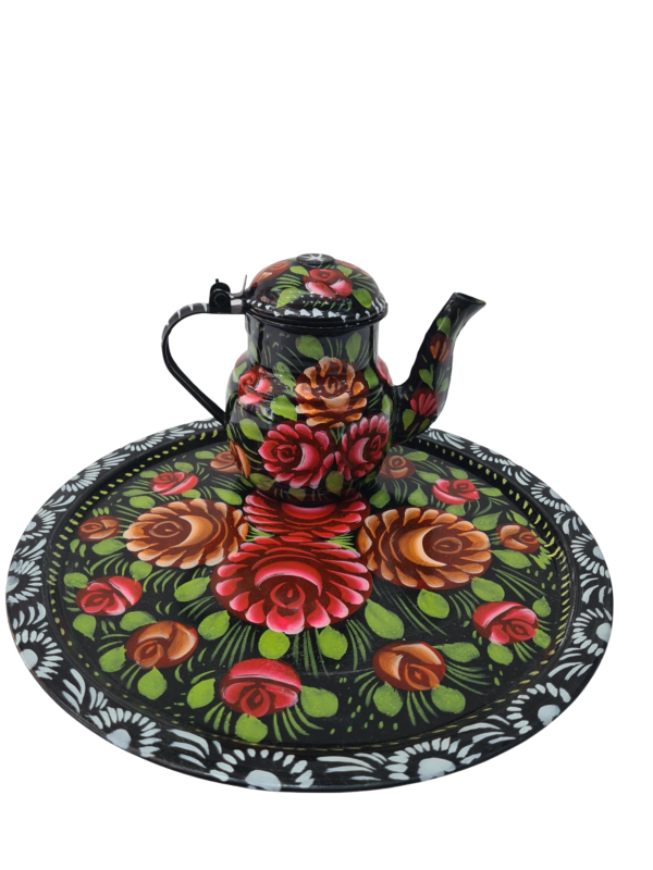 Truck Art Tea Kettle Set – Includes 4 Cups & Tray - Image 6
