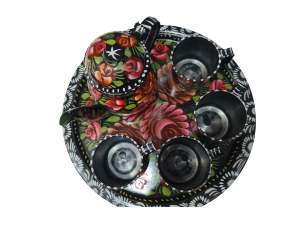 Truck Art Tea Kettle Set – Includes 4 Cups & Tray - Image 8