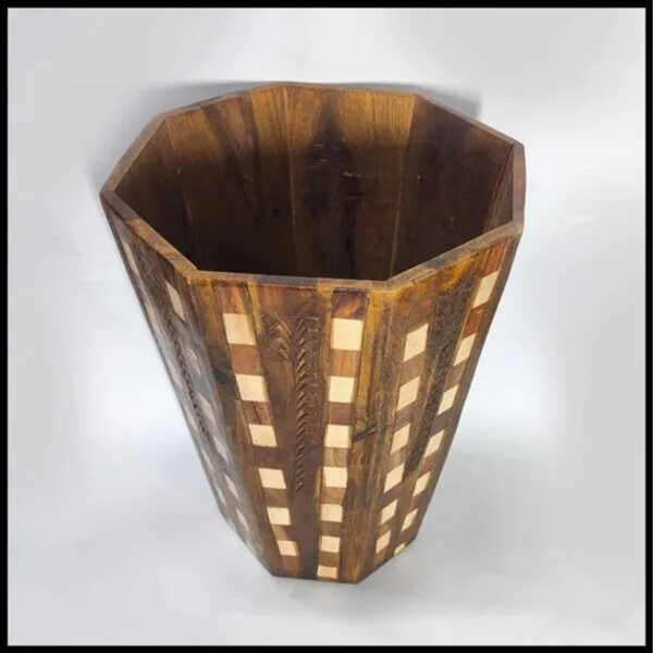 Elegant Wooden Dustbin – Stylish & Durable Waste Solution - Image 2
