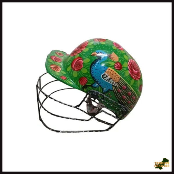 Pakistani Truck Art Cricket Helmet – Hand-Painted Traditional Helmet for Home Decor & Gifts