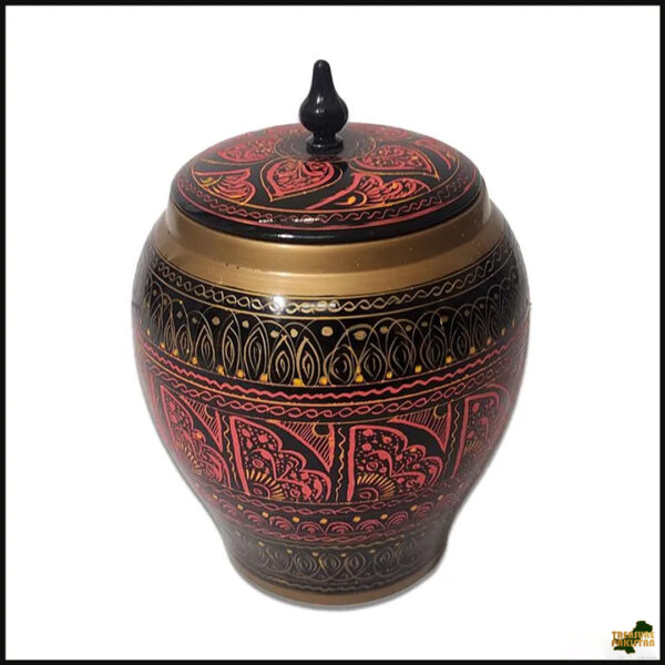 Naqsheen Wooden Candy Jar (13cm)