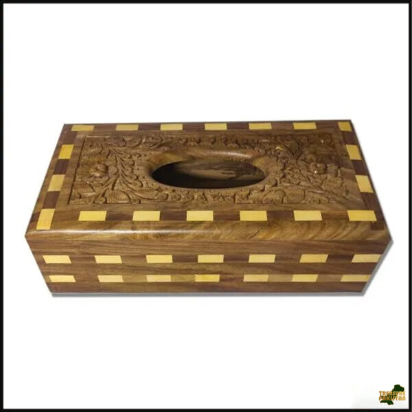 Wooden Tissue Box 15X28cm