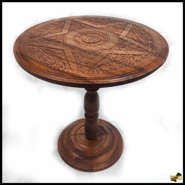 Wooden Coffee Table D-43cm| H:46cm