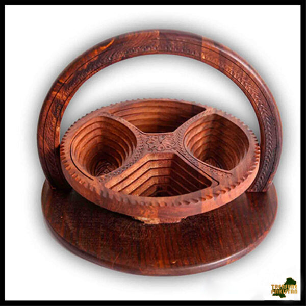Carved Wooden Fruit Tray