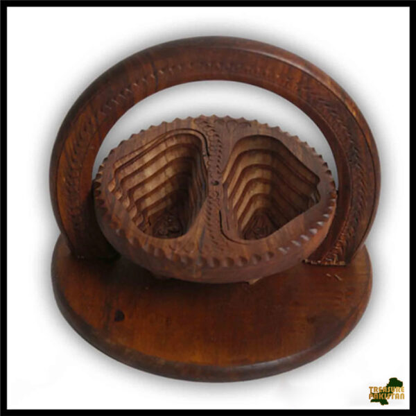 Carved Wooden Fruit Tray