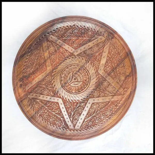 Wooden Coffee Table D-43cm| H:46cm - Image 4