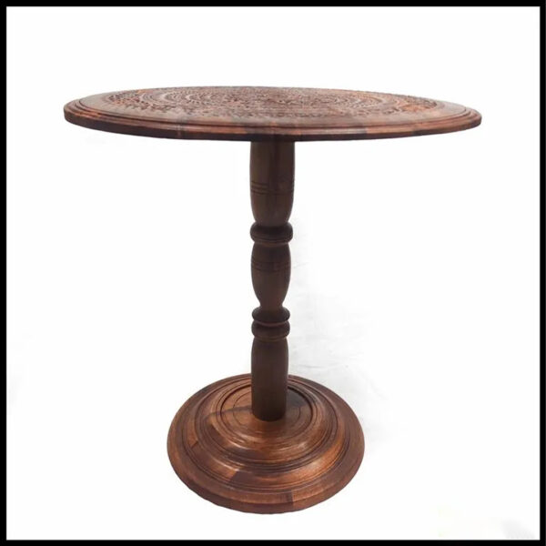 Wooden Coffee Table D-43cm| H:46cm - Image 4