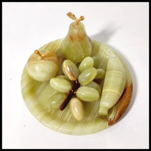 Handmade Onyx Fruit Set for Home Décor Size : 12.5 cm