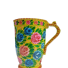 Top-down interior view – yellow painted truck art jug