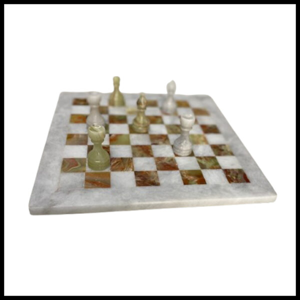 Handmade Onyx Chess Board Set Size 30 cm - Image 2