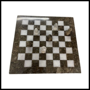 Handmade Onyx Chess Board Set Size 30 cm
