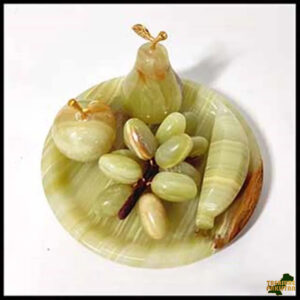 Handmade Onyx Fruit Set for Home Décor Size : 12.5 cm