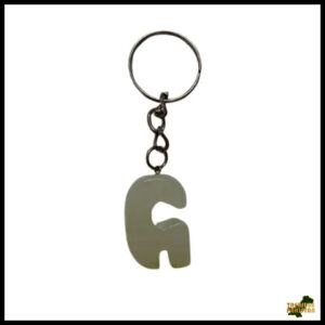 Handcrafted Onyx Marble Alphabetic Keychain