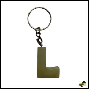 Handcrafted Onyx Marble Alphabetic Keychain