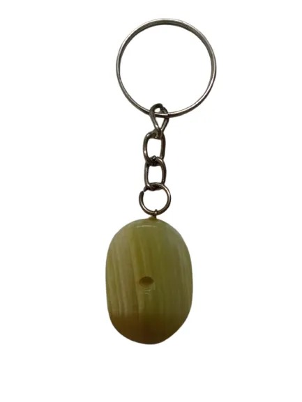 Handcrafted Onyx Marble Alphabetic Keychain - Image 4