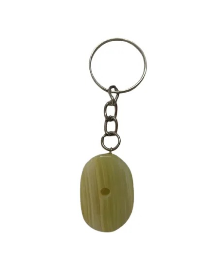 Handcrafted Onyx Marble Alphabetic Keychain - Image 5