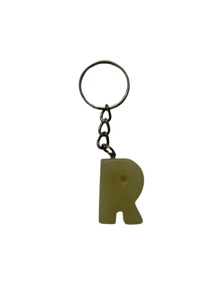 Handcrafted Onyx Marble Alphabetic Keychain - Image 4