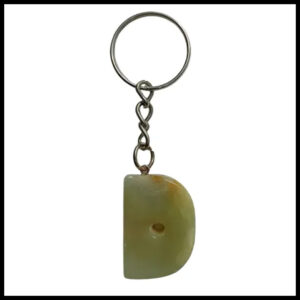 Handcrafted Onyx Marble Alphabetic Keychain