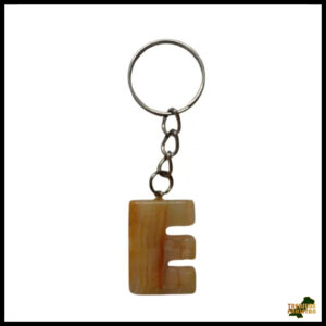 Handcrafted Onyx Marble Alphabetic Keychain