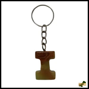 Handcrafted Onyx Marble Alphabetic Keychain