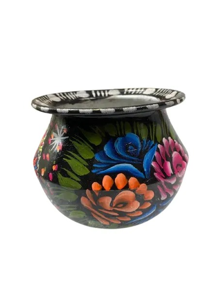 Truck Art Mutki – Hand-Painted Decorative Pot (11.5cm) | Traditional Pakistani Art for Home Décor & Gifts - Image 4