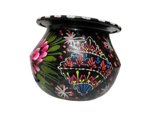 Truck Art Mutki – Hand-Painted Decorative Pot (11.5cm) | Traditional Pakistani Art for Home Décor & Gifts - Image 6