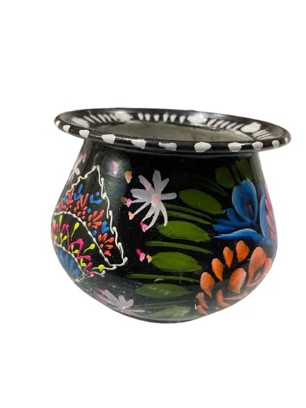 Truck Art Mutki – Hand-Painted Decorative Pot (11.5cm) | Traditional Pakistani Art for Home Décor & Gifts - Image 7