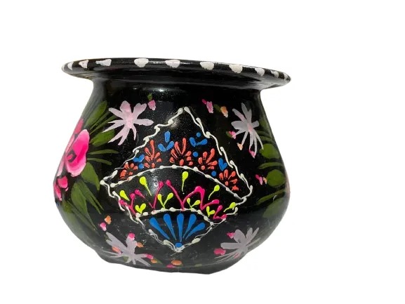 Truck Art Mutki – Hand-Painted Decorative Pot (11.5cm) | Traditional Pakistani Art for Home Décor & Gifts - Image 8