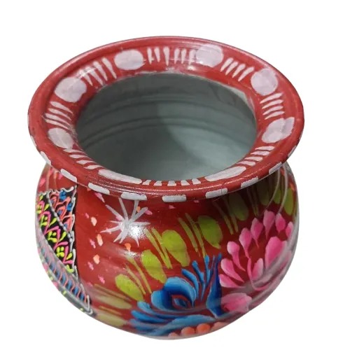 Truck Art Mutki – Hand-Painted Decorative Pot (16.5cm) | Traditional Pakistani Art for Home Décor & Gifts - Image 3